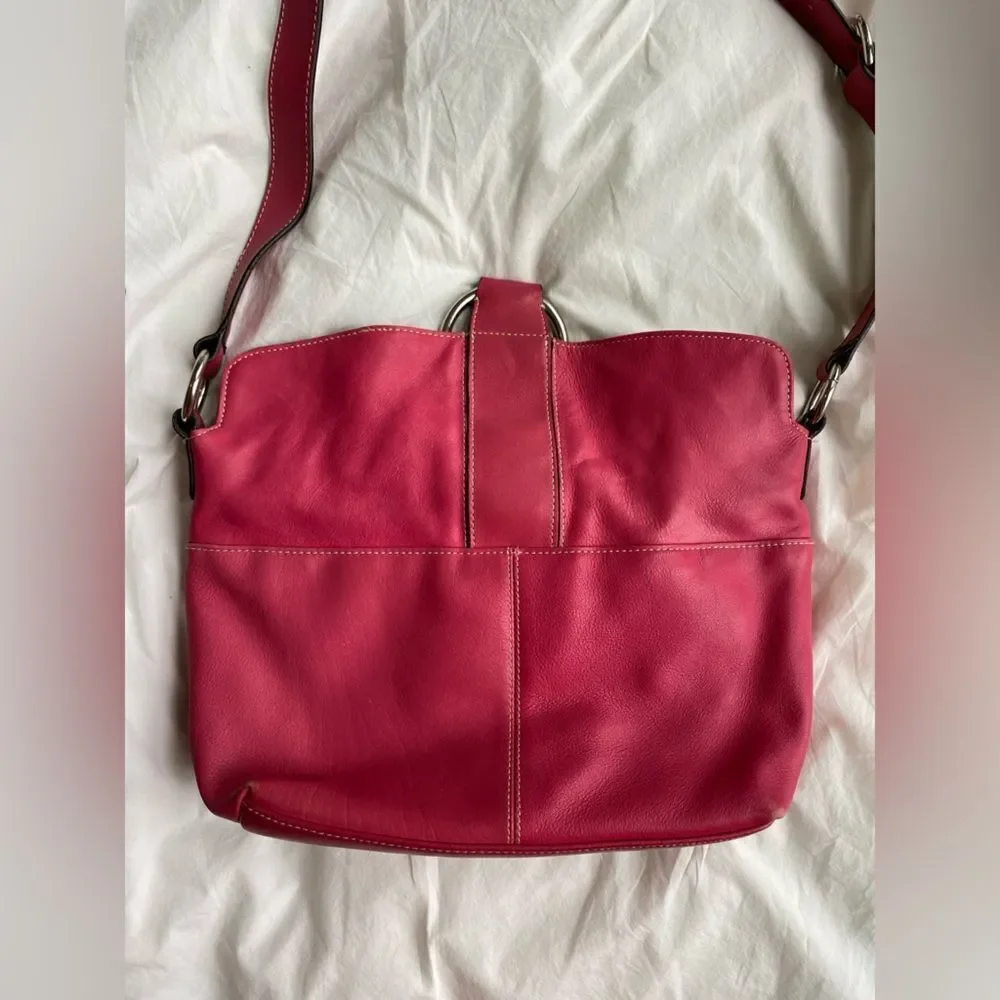 Fuschia Pink Y2K Leather Handbag